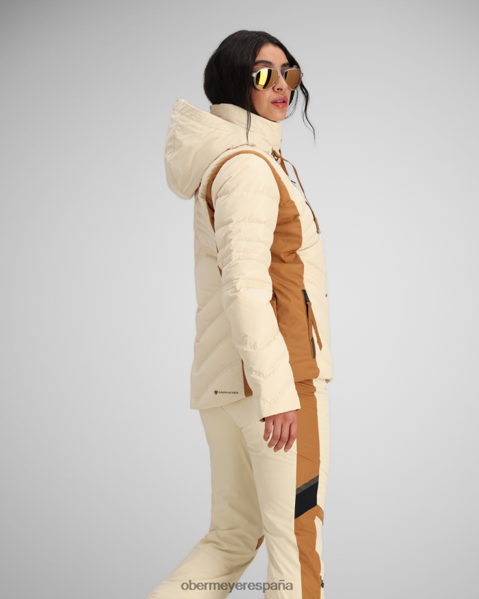 Obermeyer chaqueta de plumón devon banco de arena mujer ropa P00B75