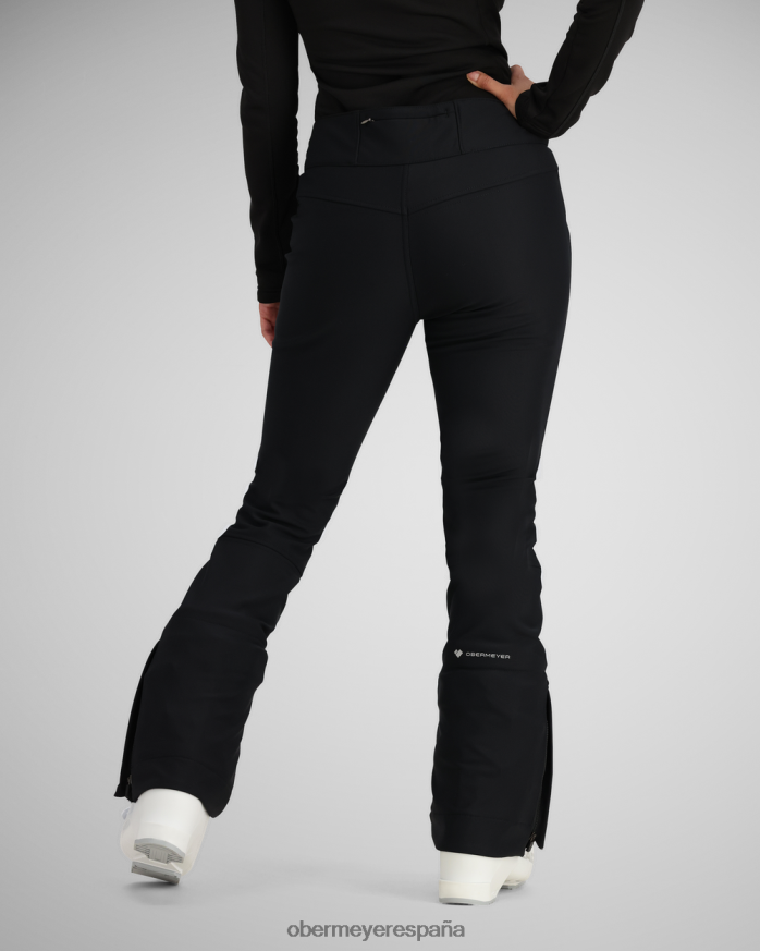 Obermeyer el pantalón bond negro mujer ropa P00B34