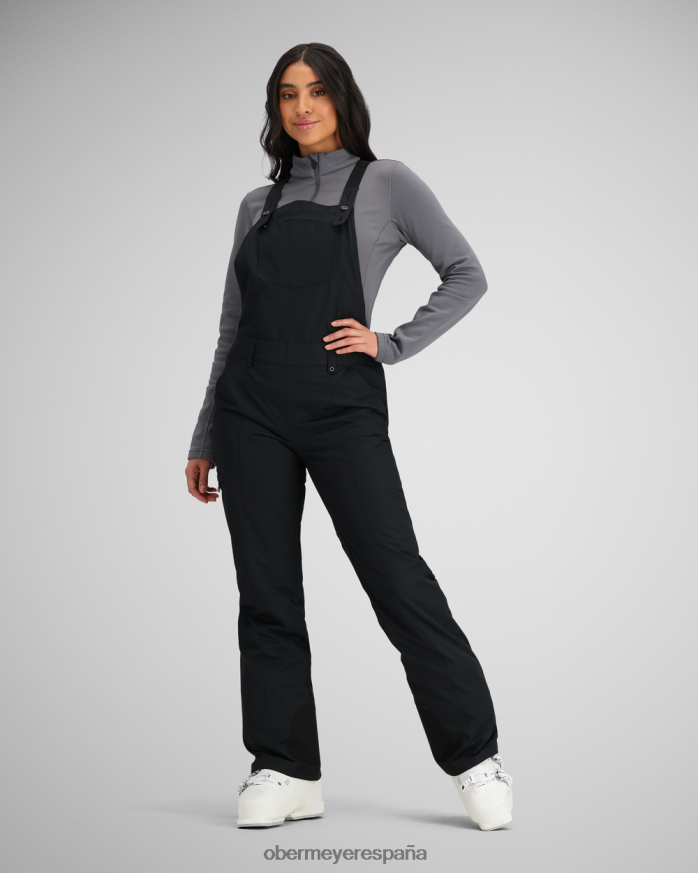 Obermeyer mono con pechera malta negro mujer ropa P00B124