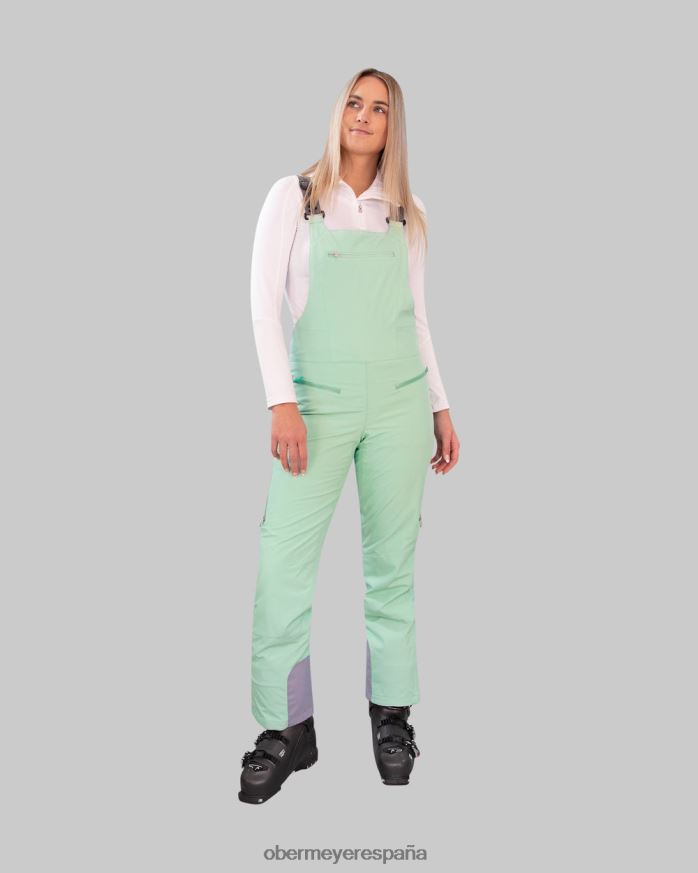 Obermeyer pantalón con pechera bliss menta para ser mujer ropa P00B94