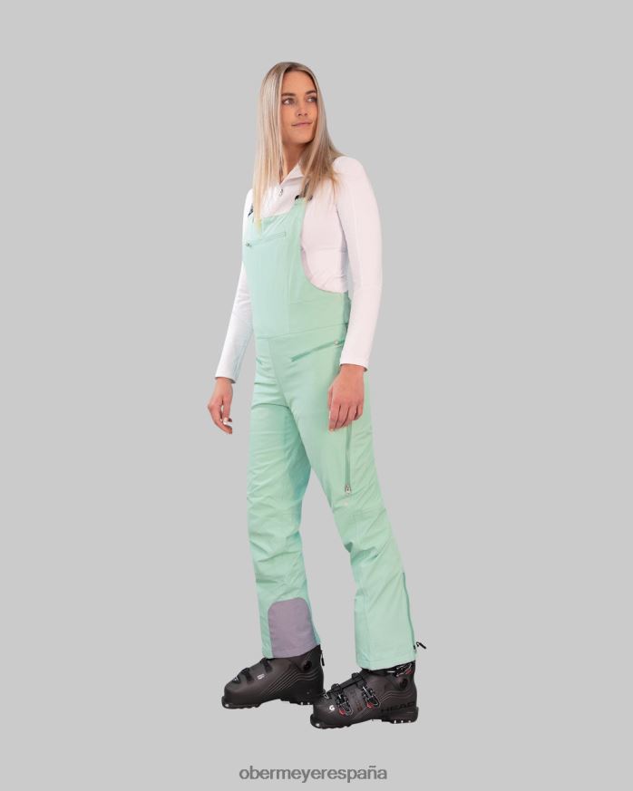 Obermeyer pantalón con pechera bliss menta para ser mujer ropa P00B94