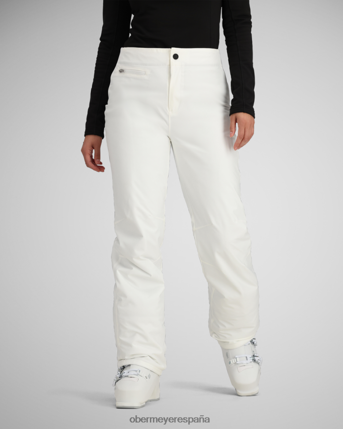 Obermeyer pantalón elástico sugarbush blanco mujer ropa P00B33