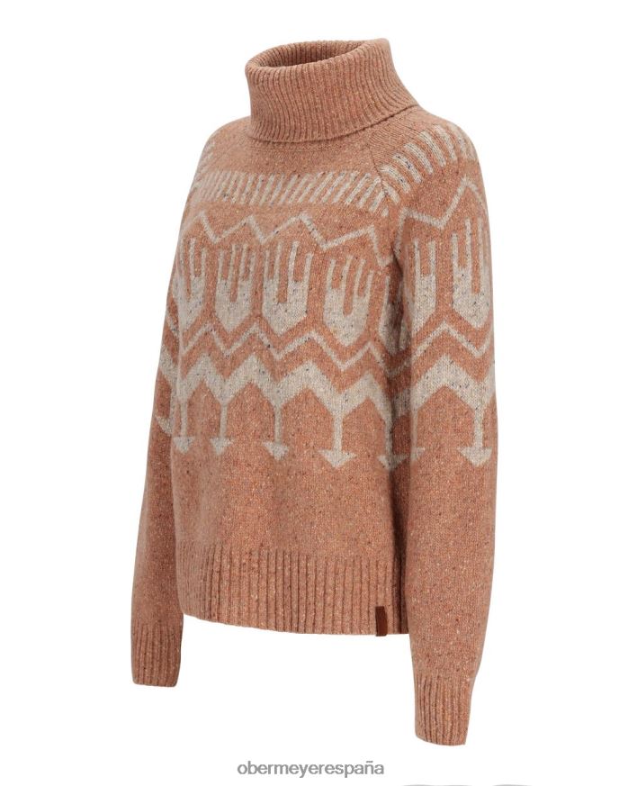Obermeyer suéter de cuello alto de sauce azúcar morena mujer ropa P00B267