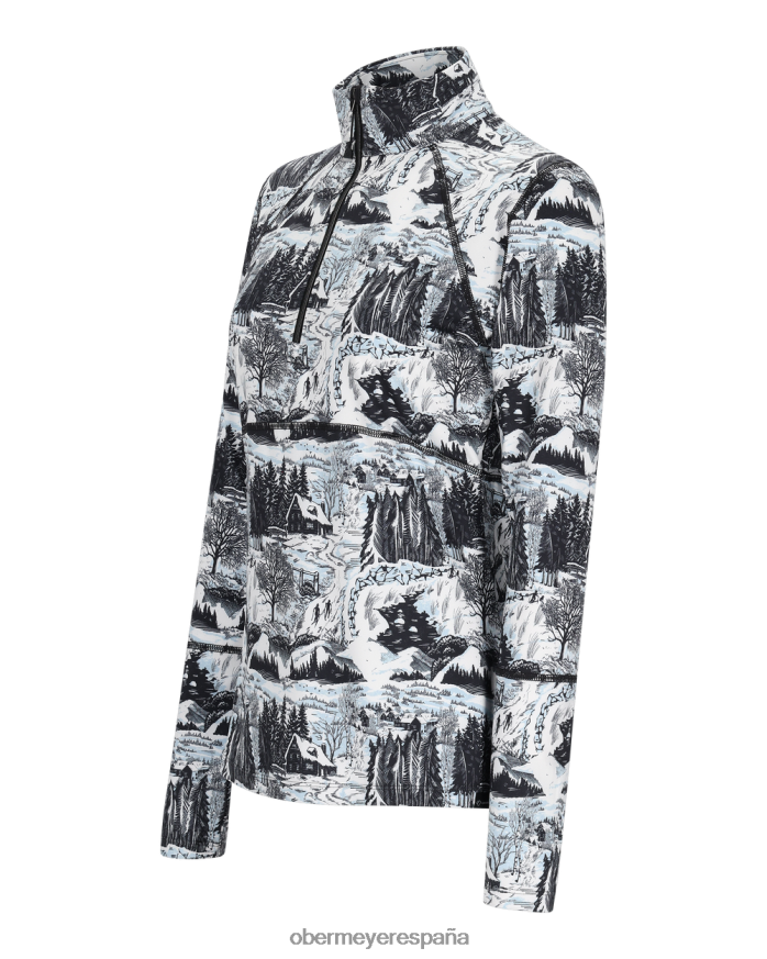 Obermeyer descubrir 1/4 zip bloque de madera mujer ropa P00B182