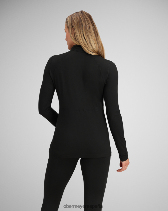Obermeyer descubrir 1/4 zip negro mujer ropa P00B180