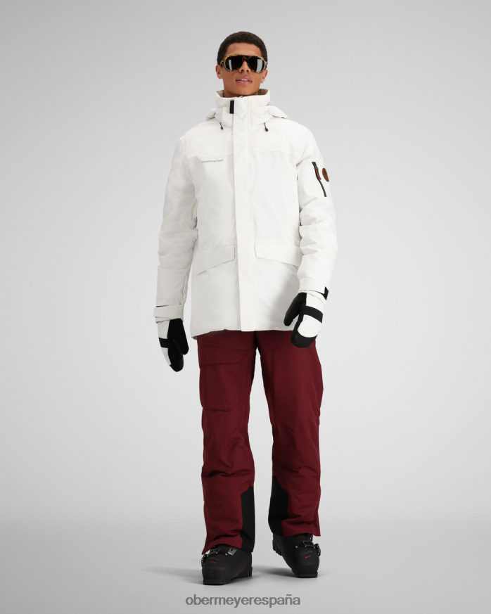 Obermeyer chaqueta de cresta blanco unisexo ropa P00B440