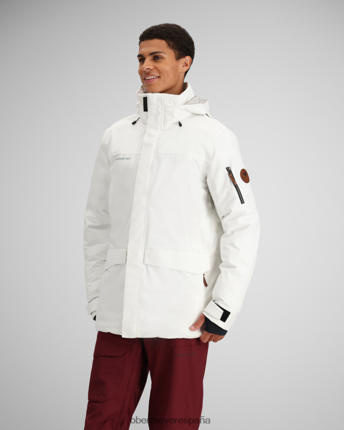 Obermeyer chaqueta de cresta blanco unisexo ropa P00B440