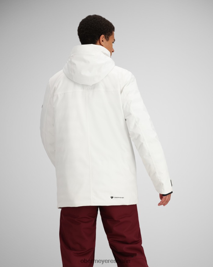 Obermeyer chaqueta de cresta blanco unisexo ropa P00B440