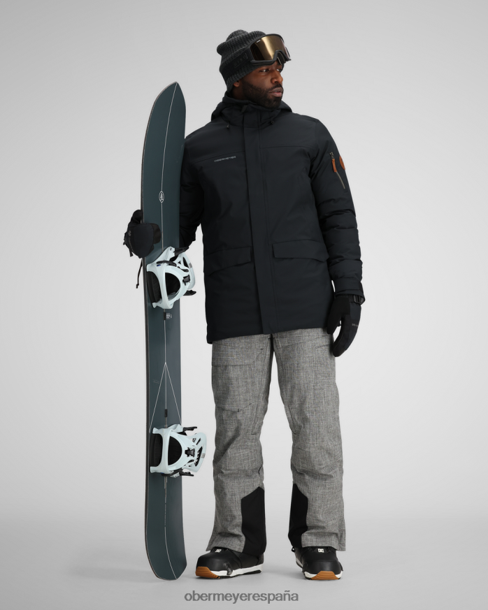 Obermeyer chaqueta de cresta negro unisexo ropa P00B441