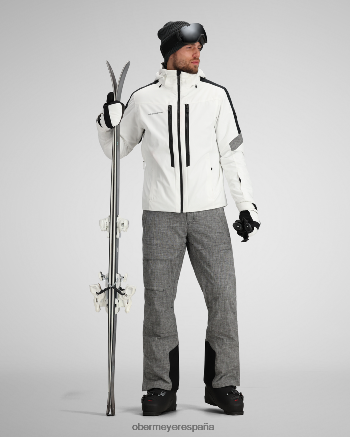 Obermeyer chaqueta de línea de otoño blanco unisexo ropa P00B406