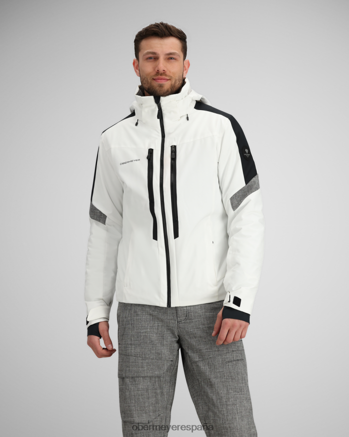 Obermeyer chaqueta de línea de otoño blanco unisexo ropa P00B406