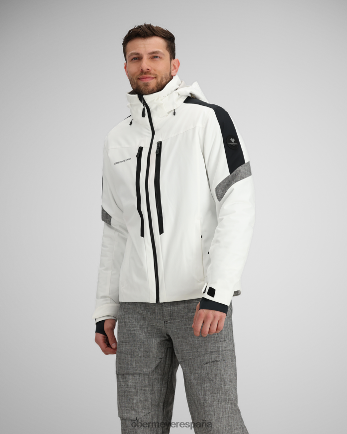 Obermeyer chaqueta de línea de otoño blanco unisexo ropa P00B406