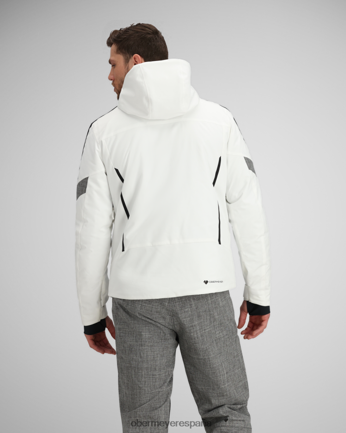 Obermeyer chaqueta de línea de otoño blanco unisexo ropa P00B406