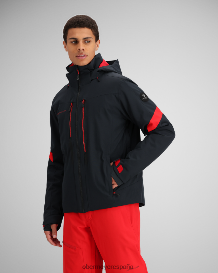 Obermeyer chaqueta de línea de otoño negro unisexo ropa P00B410