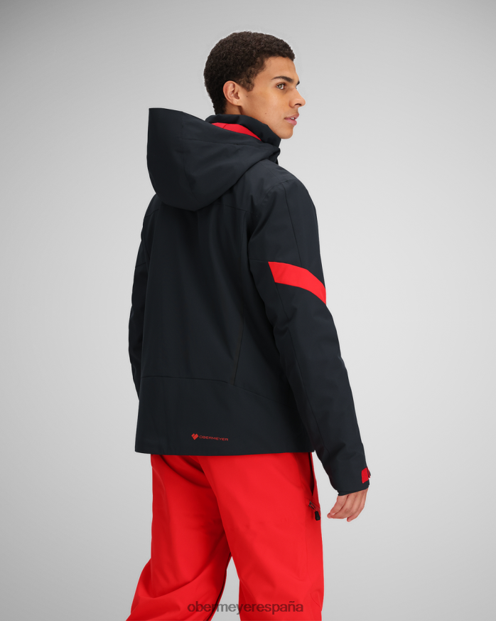 Obermeyer chaqueta de línea de otoño negro unisexo ropa P00B410