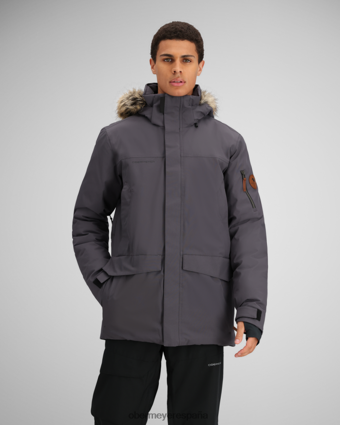 Obermeyer chaqueta ridgeline con piel sintética basalto unisexo ropa P00B392