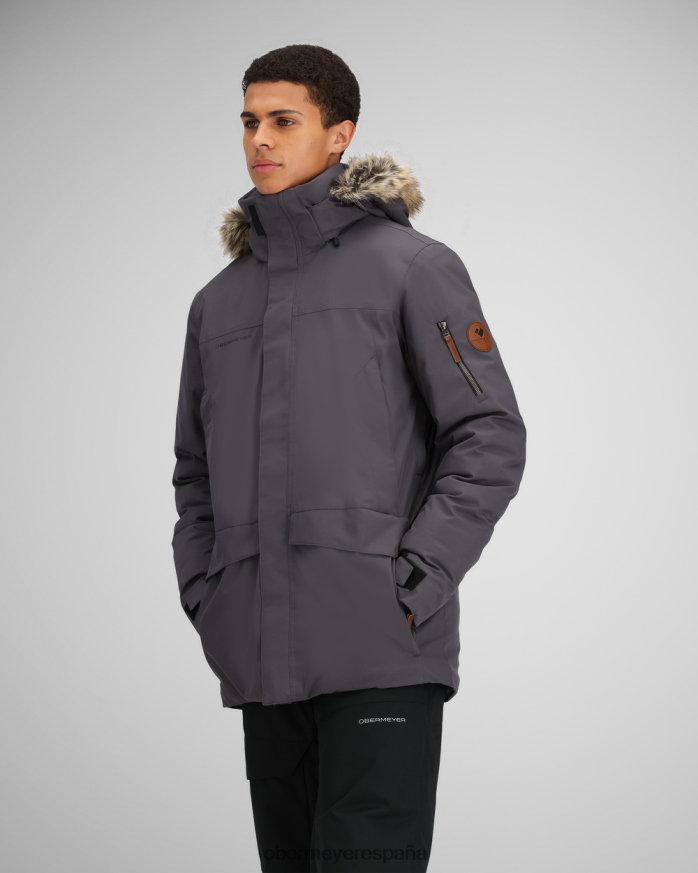 Obermeyer chaqueta ridgeline con piel sintética basalto unisexo ropa P00B392