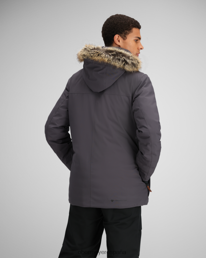 Obermeyer chaqueta ridgeline con piel sintética basalto unisexo ropa P00B392