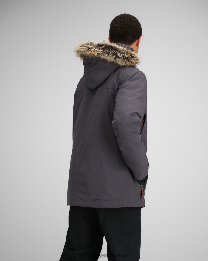 Obermeyer chaqueta ridgeline con piel sintética basalto unisexo ropa P00B392